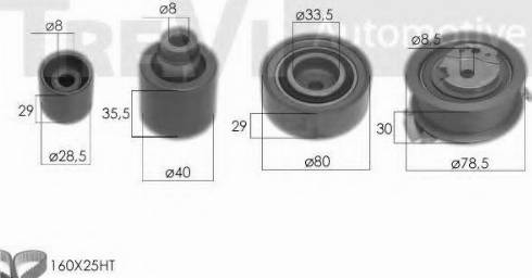 Trevi Automotive KD1471 - Kit cinghie dentate autozon.pro