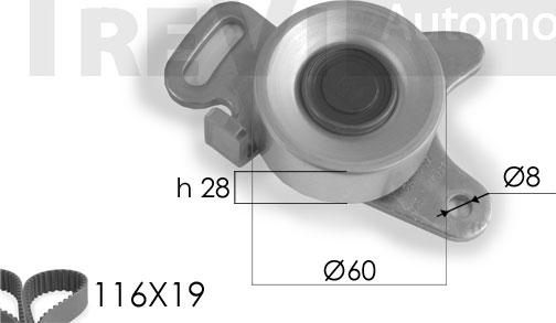 Trevi Automotive KD1040 - Kit cinghie dentate autozon.pro