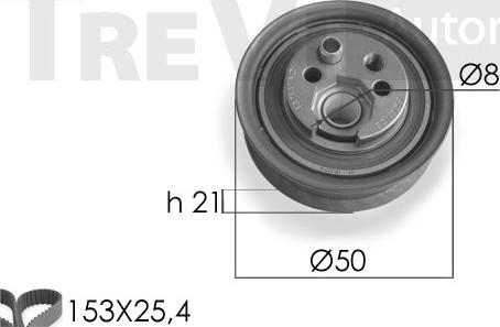 Trevi Automotive KD1059 - Kit cinghie dentate autozon.pro