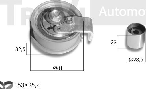 Trevi Automotive KD1058 - Kit cinghie dentate autozon.pro