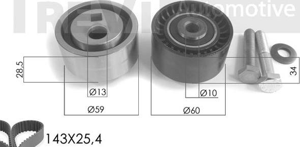 Trevi Automotive KD1001 - Kit cinghie dentate autozon.pro