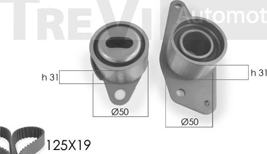 Trevi Automotive KD1008 - Kit cinghie dentate autozon.pro