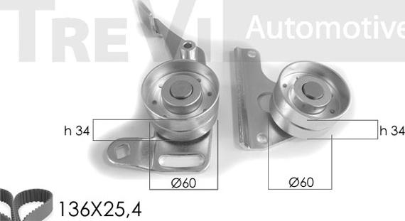 Trevi Automotive KD1003 - Kit cinghie dentate autozon.pro