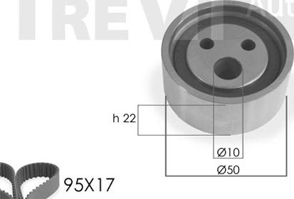 Trevi Automotive KD1002 - Kit cinghie dentate autozon.pro