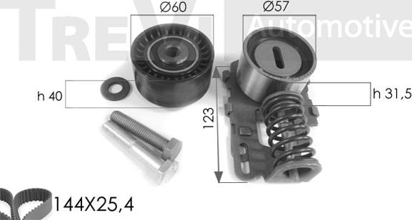 Trevi Automotive KD1016 - Kit cinghie dentate autozon.pro