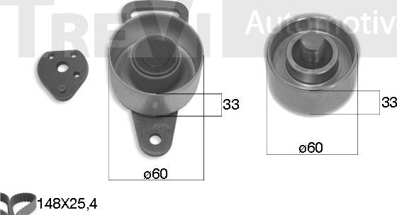 Trevi Automotive KD1012 - Kit cinghie dentate autozon.pro