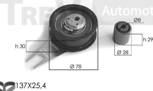 Trevi Automotive KD1088 - Kit cinghie dentate autozon.pro