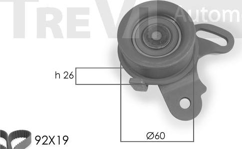 Trevi Automotive KD1032 - Kit cinghie dentate autozon.pro