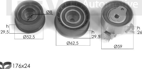 Trevi Automotive KD1073 - Kit cinghie dentate autozon.pro