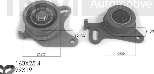 Trevi Automotive KD1191 - Kit cinghie dentate autozon.pro