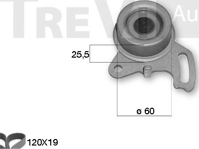 Trevi Automotive KD1151 - Kit cinghie dentate autozon.pro