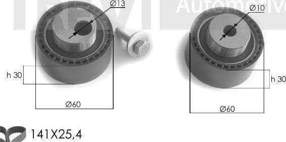 Trevi Automotive KD1107 - Kit cinghie dentate autozon.pro