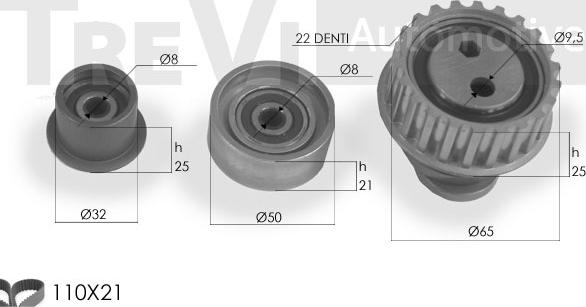 Trevi Automotive KD1115 - Kit cinghie dentate autozon.pro