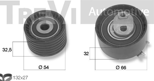 Trevi Automotive KD1185 - Kit cinghie dentate autozon.pro