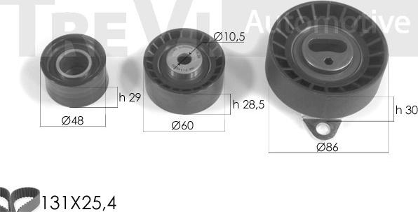 Trevi Automotive KD1181 - Kit cinghie dentate autozon.pro