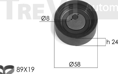 Trevi Automotive KD1137 - Kit cinghie dentate autozon.pro