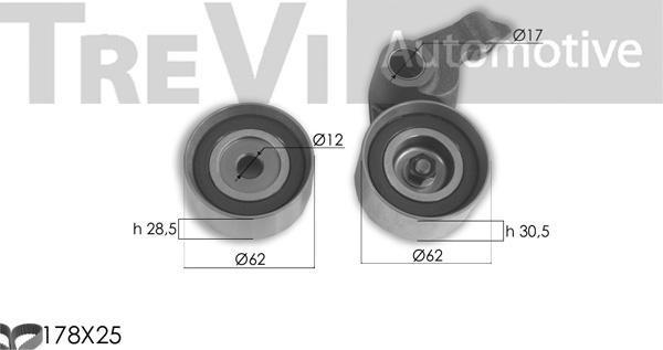 Trevi Automotive KD1394 - Kit cinghie dentate autozon.pro