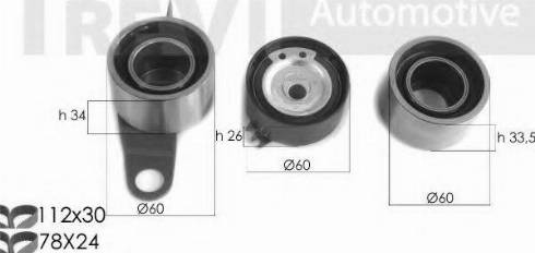 Trevi Automotive KD1391 - Kit cinghie dentate autozon.pro