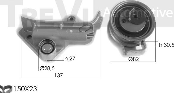 Trevi Automotive KD1347 - Kit cinghie dentate autozon.pro