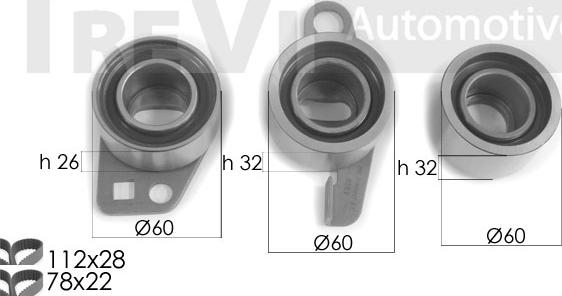 Trevi Automotive KD1368 - Kit cinghie dentate autozon.pro