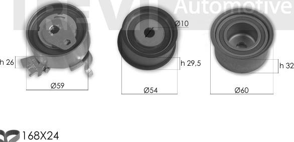 Trevi Automotive KD1384 - Kit cinghie dentate autozon.pro