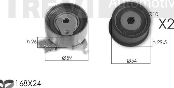 Trevi Automotive KD1385 - Kit cinghie dentate autozon.pro