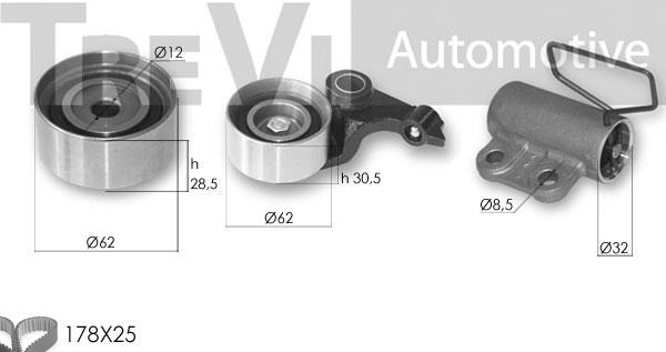 Trevi Automotive KD1388 - Kit cinghie dentate autozon.pro