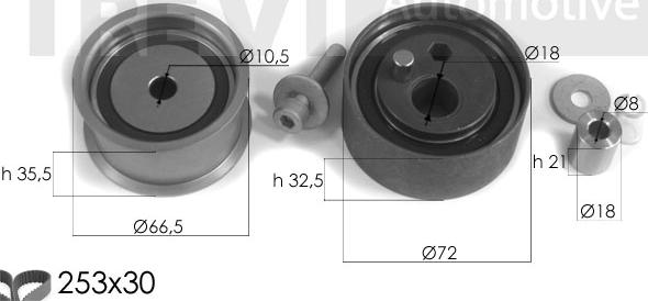 Trevi Automotive KD1326 - Kit cinghie dentate autozon.pro