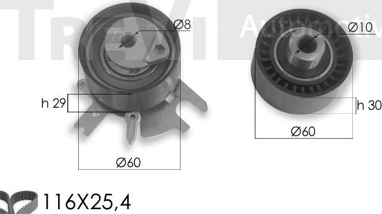 Trevi Automotive KD1320 - Kit cinghie dentate autozon.pro