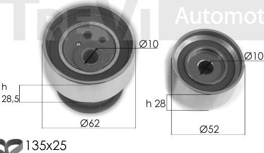 Trevi Automotive KD1379 - Kit cinghie dentate autozon.pro