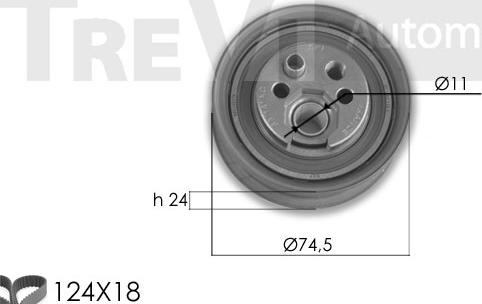 Trevi Automotive KD1291 - Kit cinghie dentate autozon.pro