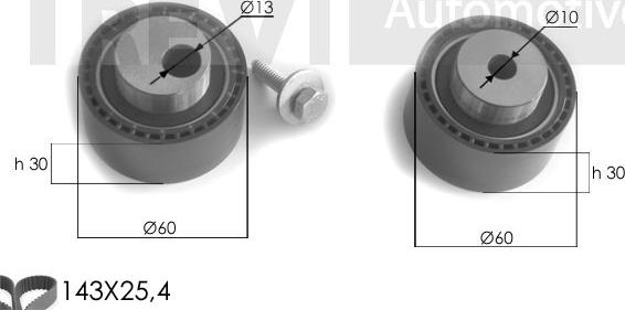 Trevi Automotive KD1259 - Kit cinghie dentate autozon.pro