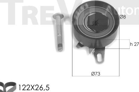 Trevi Automotive KD1262 - Kit cinghie dentate autozon.pro