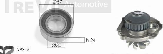 Trevi Automotive KD1209HP - Pompa acqua + Kit cinghie dentate autozon.pro