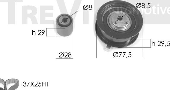 Trevi Automotive KD1206 - Kit cinghie dentate autozon.pro