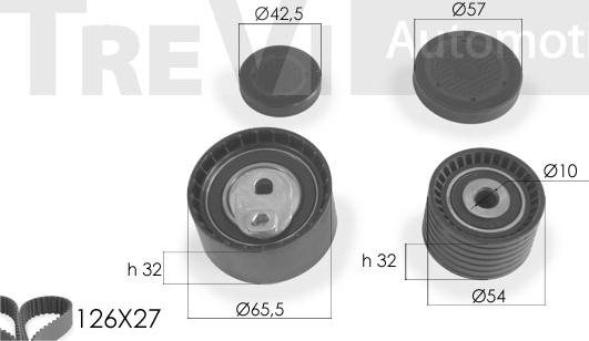 Trevi Automotive KD1214 - Kit cinghie dentate autozon.pro