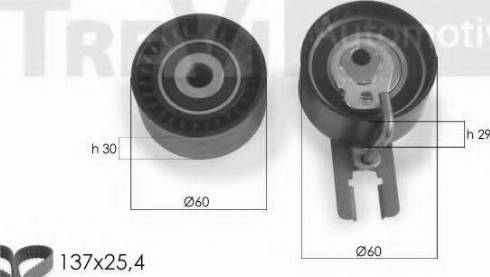 Trevi Automotive KD1286 - Kit cinghie dentate autozon.pro