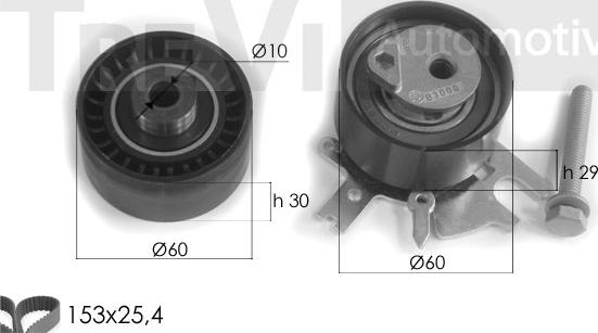 Trevi Automotive KD1283 - Kit cinghie dentate autozon.pro