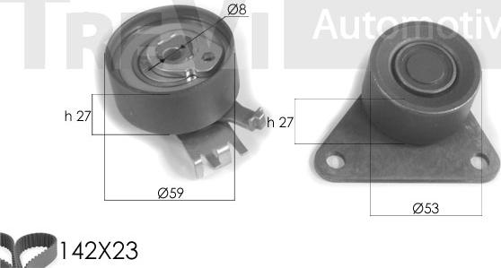 Trevi Automotive KD1234 - Kit cinghie dentate autozon.pro