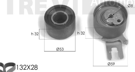 Trevi Automotive KD1236 - Kit cinghie dentate autozon.pro