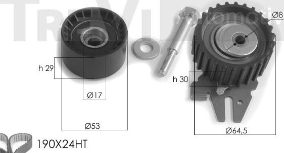 Trevi Automotive KD1231 - Kit cinghie dentate autozon.pro