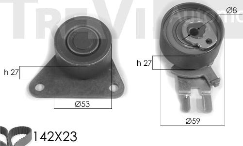 Trevi Automotive KD1237 - Kit cinghie dentate autozon.pro