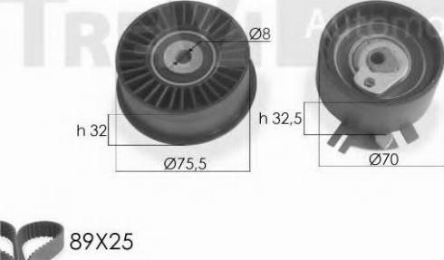 Trevi Automotive KD1222 - Kit cinghie dentate autozon.pro