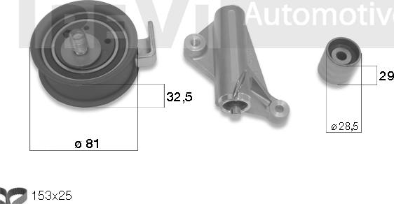 Trevi Automotive KD1276 - Kit cinghie dentate autozon.pro