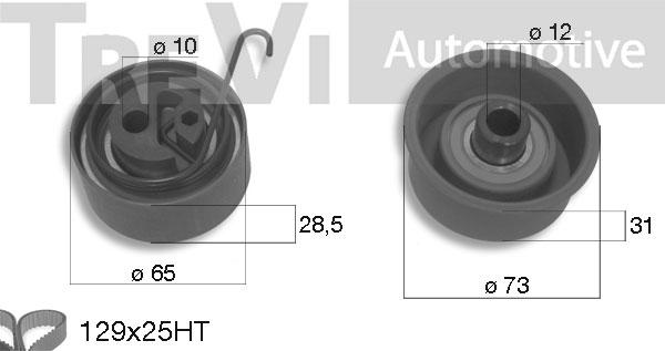 Trevi Automotive KD1271 - Kit cinghie dentate autozon.pro