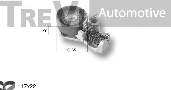 Trevi Automotive KD1278 - Kit cinghie dentate autozon.pro