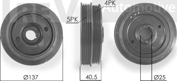 Trevi Automotive PC1099 - Puleggia cinghia, Albero a gomiti autozon.pro