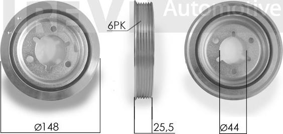 Trevi Automotive PC1093 - Puleggia cinghia, Albero a gomiti autozon.pro