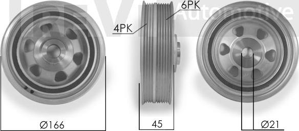 Trevi Automotive PC1049 - Puleggia cinghia, Albero a gomiti autozon.pro