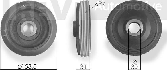 Trevi Automotive PC1054 - Puleggia cinghia, Albero a gomiti autozon.pro